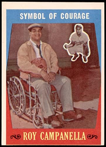 1959 Topps 550 Szimbólum a Bátorságot, Roy Campanella Los Angeles Dodgers (Baseball Kártya) VG Dodgers