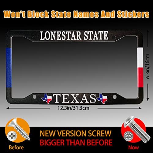 Texas Zászló Rendszámtábla Keret Amerikai Lonestar Állami Fém Rendszám Borító Első Rendszám Keret Autó Tag Keret a Nők a