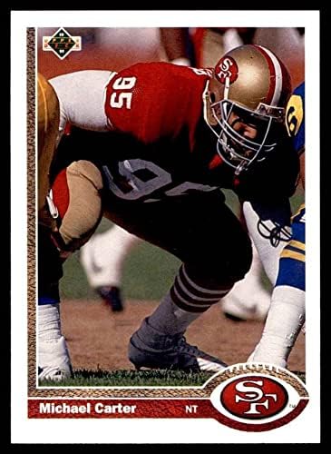 1991 Felső szint 407 Michael Carter San Francisco 49ers (Foci Kártya) NM/MT 49ers az smu