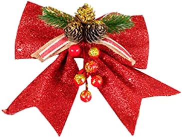 Karácsonyi Medál Csokornyakkendő Hópihe Karácsony Íj Karácsonyfa Díszítés, Kellékek, Karácsonyi Medál Téli Lane Csillogó Ágak