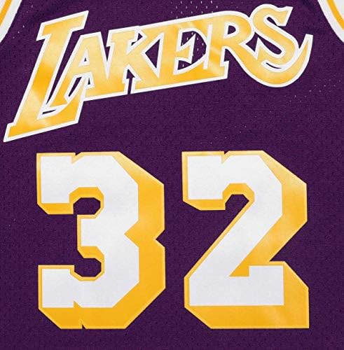 Mitchell & Ness Magic Johnson 32 Replika Swingman NBA Jersey-Los Angeles Lakers HWC Kosárlabda Trikot Lila