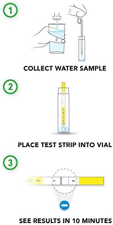 Biztonságos Otthon® DIY Ólom az ivóvízben Teszt Kit – Otthon vizsgálatot Vezető a Városi Víz vagy Víz – Felismerés, hogy