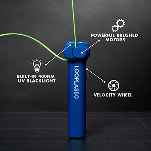 Hurok Lasszó™ v3.0: Az Eredeti Ragyogás-A-Sötét String Shooter Játék, Beépített UV-Reaktív Állítható Teljesítmény, Biztonságos Elektronikus