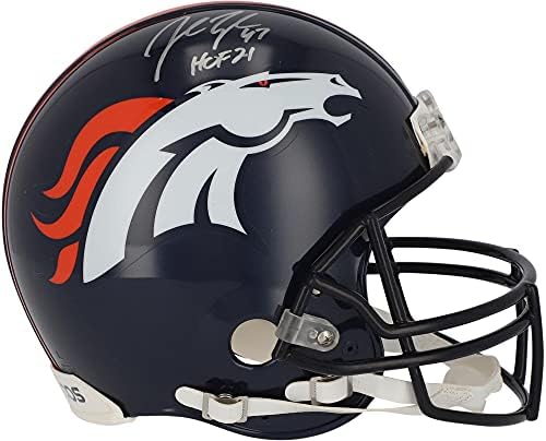 John Lynch Denver Broncos Dedikált Riddell VSR4 Hiteles Sisak - Dedikált NFL Sisak