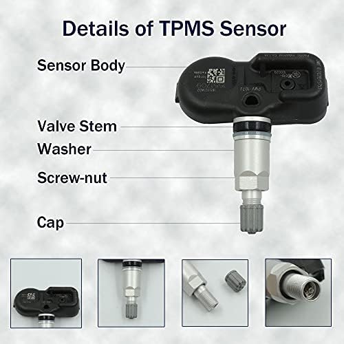 HiSport TPMS Abroncs Nyomás Érzékelő 42607-33021 - 1db keréknyomás Ellenőrző Rendszer tpms Érzékelő 315Mhz Kompatibilis Toyota