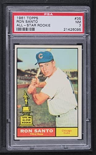 1961 Topps 35 Ron Santo Chicago Cubs (Baseball Kártya) PSA a PSA 7.00 Cubs