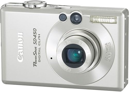 Canon Powershot SD450 5 MEGAPIXELES Digital Ixus Fényképezőgép 3x Optikai Zoom (RÉGI MODELL)