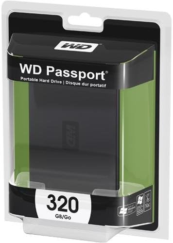 Western Digital 320 GB Útlevél, 2.5, USB 2.0 Merevlemez