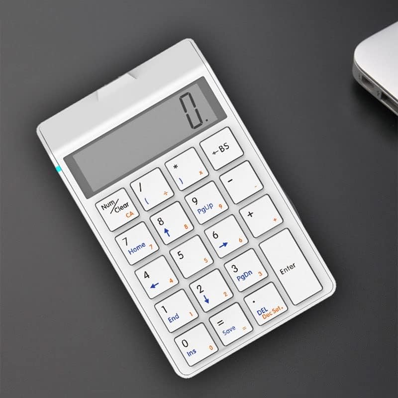 MJWDP Kalkulátor Billentyűzet USB Töltés Pénzügyi Számviteli Billentyűzet 12 Számjegyű Kijelző Billentyűzet Kalkulátor Kettős felhasználású