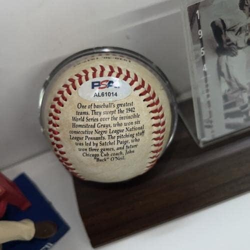 Buck O ' Neil Néger Liga Egyetlen Aláírt Auto Baseball PSA Bólogatós Sokkal W/case - Dedikált Baseball