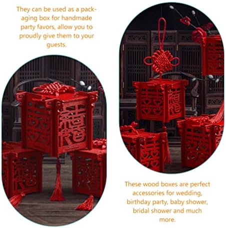 Abaodam díszdobozok 3pcs Kínai Stílusú Esküvő Édességet Dobozok Dekoratív Candy Kezelni, Ajándék Doboz, Konténer, hogy az Esküvő Party