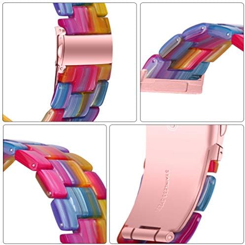 Hemobllo Gyanta Nézni Zenekar gyorskioldó Nézni Csere-Pánt Állítható Smartwatch Karszalag Kompatibilis a Fitbit Versa3/Fitbit Értelemben(Fehér)