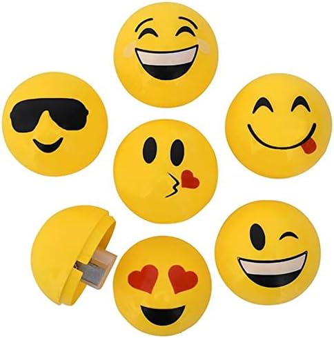 Hangulatjel Sharpeners, Erdő & Tizenkettedik Gyerekek Csomag 24 Iskola Írószer Szett Vicces Emoji Arcok, Ideális Osztályban Jutalmak,