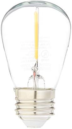 Alapokat Helyettesítő LED String Izzók S14 Alakú, Edison Stílus, 1 Wattos Teljesítmény - 4-Pack