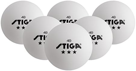 STIGA Verseny Minőségű 3 Csillagos Ping-Pong Labda – Hivatalos Mérete 40mm Súly – Végső tartós, Nagy Teljesítményű, asztali Tenisz