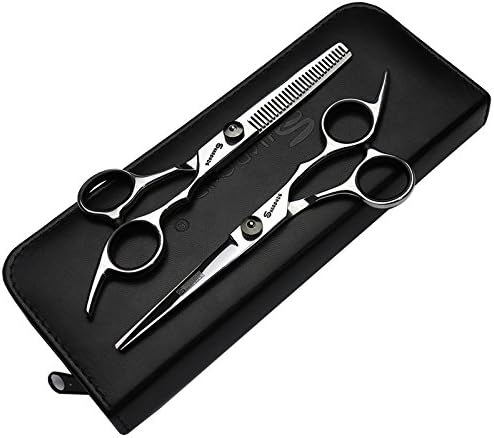 6inch haj profi modellező eszközök vágó olló+ritkító olló Szuper kedvezmény 3 színben (fekete)