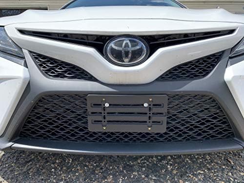 Első Lökhárító Rendszámtábla Tartó Toyota Camry Camry Hibrid 2018-2023, lap tulajdonosa Set w Egyedülálló Csavar, Csavarok & Villáskulcs Készlet,