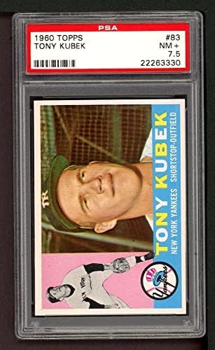 1960 Topps 83 Tony Kubek New York Yankees (Baseball Kártya) PSA a PSA 7.50 Yankees