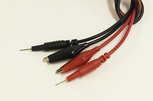 24 Aligátor, hogy a Teszt Pin Ólom Készlet, Tartalmazza 1 Piros, 1 Fekete Kábelt által Electronix Express