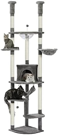 Végső Macska Mászik Torony, Állítható Magasság - padlótól a mennyezetig Macska Fa Tartalmazza Karcolás Hozzászólás Hangulatos Lakás Ülőrudak,