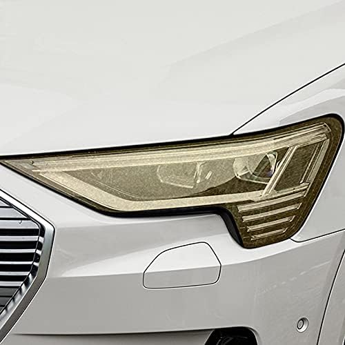 HLLebw Autó Fényszóró Árnyalat Fekete Védőfólia Átlátszó TPU Matricát Audi Etron 55 Quattro 2020