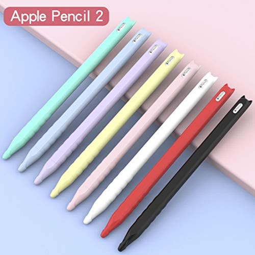 Szilikon Apple Ceruza, 2 Generációs Jogosultja Ujja Bőr Zseb Fedezze Tartozékok Készlet iPad Pro 11 12.9 hüvelyk Aranyos Macska,