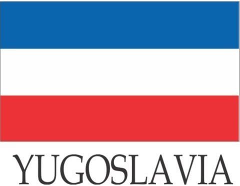 Hímzett zászló Vasalót Varrni a Jelvények Foltok - Európa GRP-2 (1-Pack, Ország: Jugoszlávia)