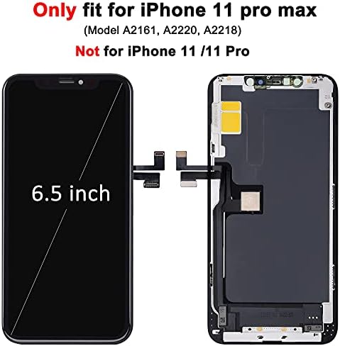 iPhone 11 Pro Max Képernyő Csere Készlet 6.5 inch, MrR.OMW LCD Képernyő Javítás 3D-s Touch Kijelző Digitalizáló Közgyűlés, azzal, Edzett