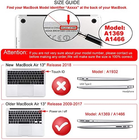 iCasso a MacBook Air 13 hüvelykes Esetben (Kiadás 2010-2017 Régebbi Verziót), Műanyag Kemény Héj védőtok & Billentyűzet