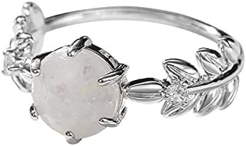 Nagy Gyűrűk Női Divat Vintage Opál Levél Mesterséges Simplex Szintetikus Opál Gyűrű Gyűrű Gyűrű Réz Divatos Opál Gyűrű Gyűrűk