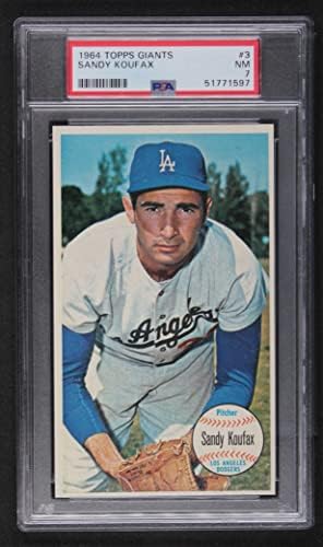 1964 Topps 3 Sandy Koufax Los Angeles Dodgers (Baseball Kártya) PSA a PSA 7.00 Dodgers