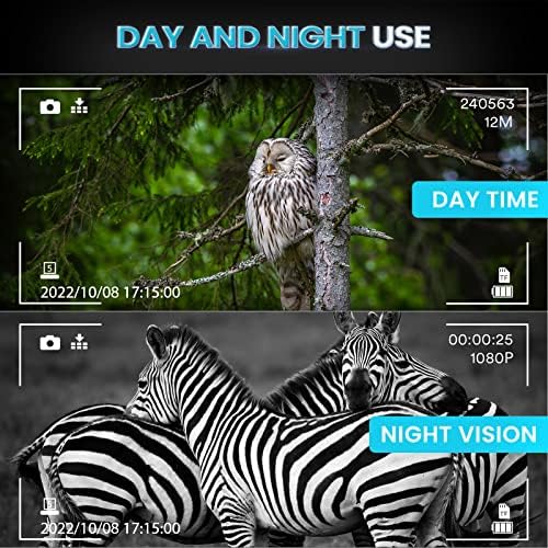 AILNJUC Fejét Szerelhető éjjellátó - kihangosító Újratölthető 1312FT Digitális Infravörös éjjellátó Távcső Felnőttek számára,8xDigital Zoom,Kompatibilis