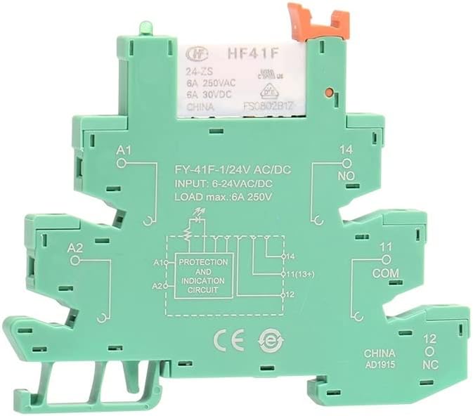 PIKIS Slim Relé Modul Bázis Hongfa Relé 12 v dc/AC vagy 24VDC/AC, VAGY 230VAC Relé Foglalat 6.2 mm-es Vastagság 48V Relé