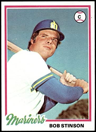 1978 Topps 396 Bob Stinson Seattle Mariners (Baseball Kártya) NM+ Mariners
