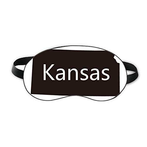 Kansas-Amerika, USA Térkép Vázlat Aludni Szem Pajzs Puha Este Kendőt Árnyékba Borító
