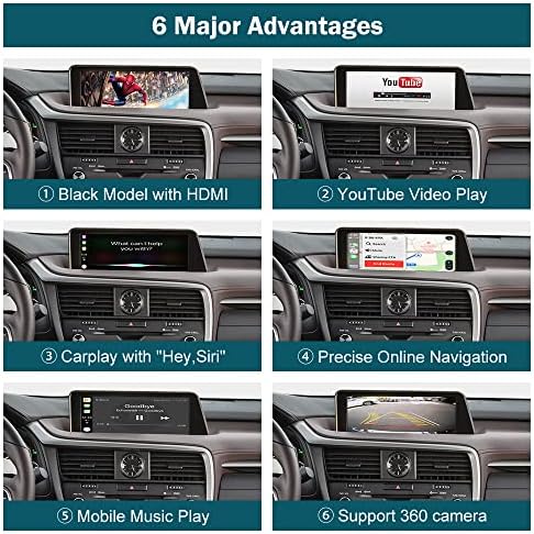Vezeték nélküli Carplay Retrofit Készlet Dekóder a Lexus RX NX ES UX VAN LX-RC LC GS Sorozat 2014-2019 Évben Támogatja az Android