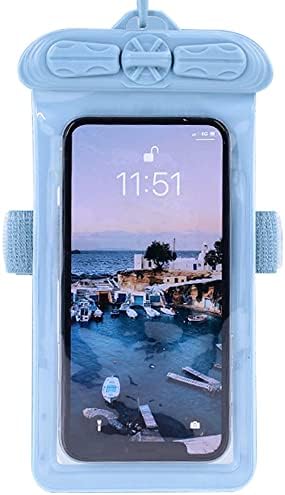 Vaxson Telefon Esetében, Kompatibilis a Xiaomi Redmi K40 Játék Vízálló Tasak Száraz Táska [ Nem Képernyő Védő Fólia ] Kék
