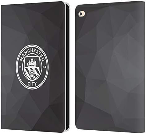Fej Tervek hatósági Engedéllyel rendelkező Manchester City Man City FC Fekete-Fehér Mono Jelvény Geometriai Bőr Könyv Tárca burkolata