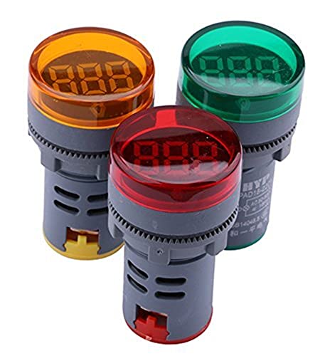 SVAPO LED Kijelző Digitális Mini Voltmérő AC 80-500V Feszültség Mérő Mérő Teszter Voltos Monitor világítás (Szín : Piros)