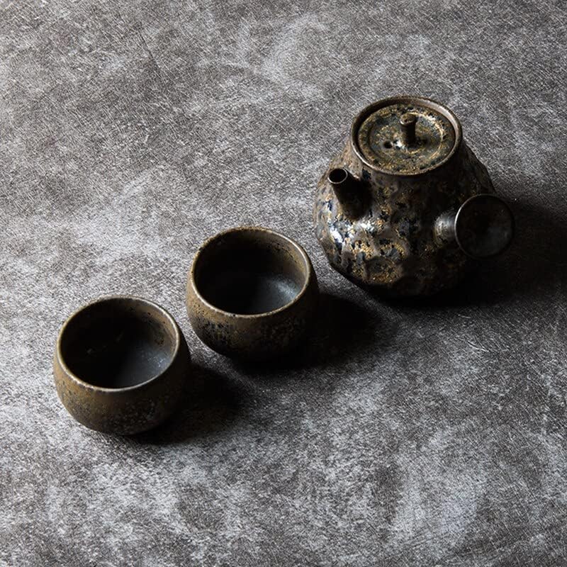 Aranyozott Kerámia Vízforraló Vintage Teáskanna Tea Szertartás Meghatározott Tej Oolong Tea Tie Guan Yin Jázmin Teaware Típus