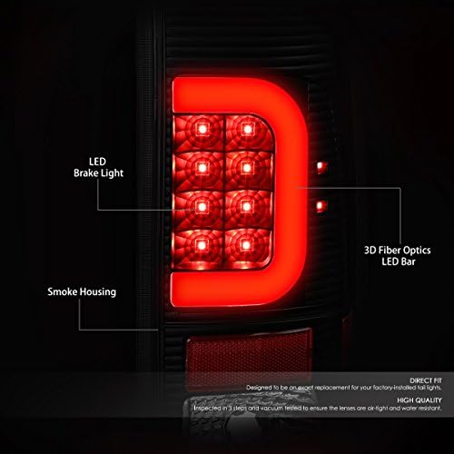 Pár Füstölt Ház Amber Sarokban Fényszóró+Piros 3D LED Lencse Füstölt hátsó Lámpák Kompatibilis Ford Super Vám