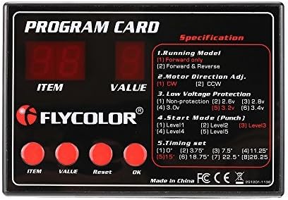 Goolsky Flycolor Programozó Kártya RC Hajók ESC Elektronikus Fordulatszám-Vezérlő