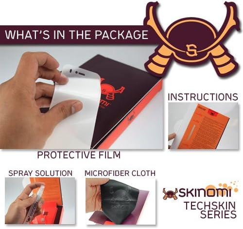 Skinomi Teljes Test Bőr Védő Kompatibilis az AT&T Trek HD (képernyővédő fólia + hátlap) TechSkin Teljes Lefedettség Tiszta HD Film