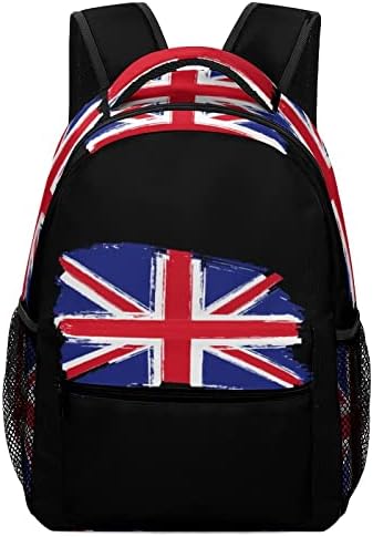 Zászló Egyesült Királyság Utazási Hátizsákok Divat válltáska, Könnyű Multi-Pocket Daypack Iskolai Tanulmányi Munka Bevásárlás