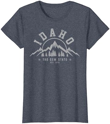 Idaho - A Gem Állami Est. 1890 Vintage Hegyek Ajándék Póló