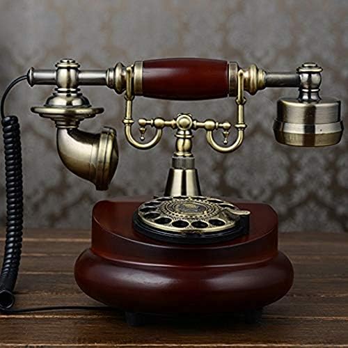 ZYZMH Tömör Fa Asztal Telefon-Vezetékes Digitális Vintage Telefon Klasszikus Európai Retro Vezetékes Telefon, Vezetékes Lóg