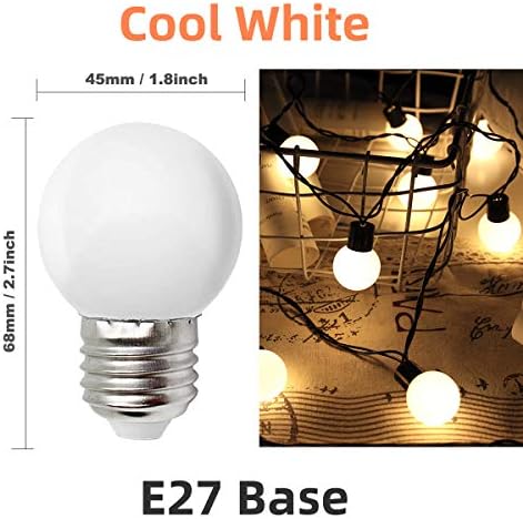 MZyoyo 1W LED Izzó,G14 G45 1W E26 E27 Puha, Fehér 3000K,Nem Szabályozható LED Energiatakarékos Izzók 8 Watt Egyenértékű,a Kis LED-es