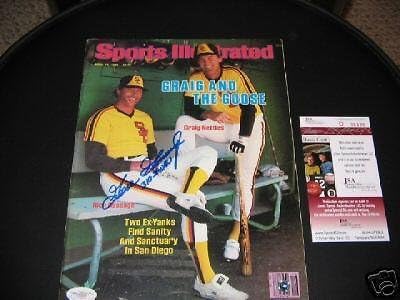 Liba Gossage 1984 Szövetség/coa Aláírt Sports Illustrated - Dedikált MLB Magazinok