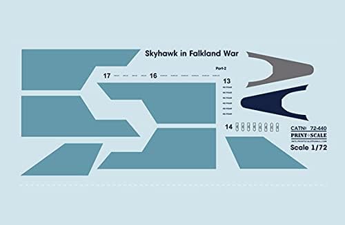 Nyomtatás Skála 72-440 1/72 Skyhawk a Falkland-Háború 2. Rész A Teljes Készlet 1,5 Levél