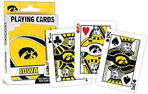 Remekművek Családi Játékok - NCAA Iowa Hawkeyes Kártya - Hivatalosan Engedélyezett Kártya Pakli Felnőttek, Gyerekek, Család